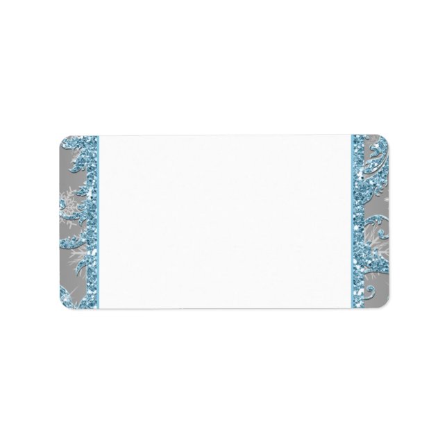 Winter Wonderland Print-at-Home-Adressetiketter Adressetikett (Framsidan)