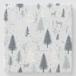 Winter Wonderland Scandinavian Stone Underlägg