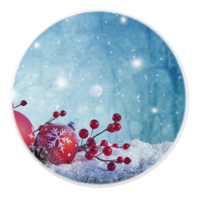 Winter Wonderland Scene Knopp (Framsidan)