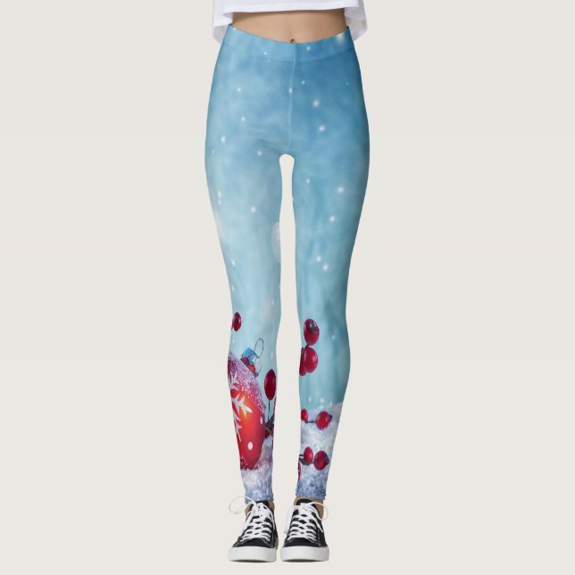 Winter Wonderland Scene Leggings (Framsida)