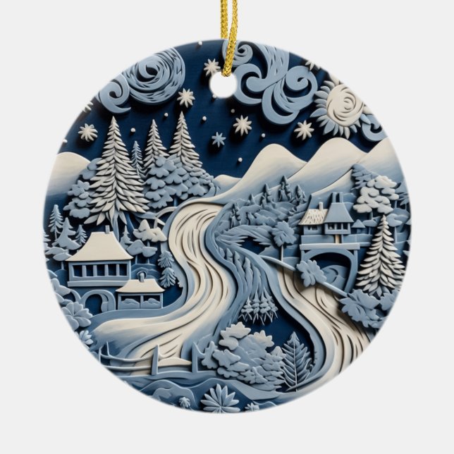 Winter Wonderland Scenia Ornament (Framsidan)