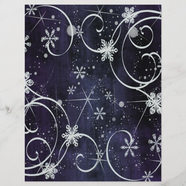 Winter Wonderland Scrapbooking Papper Flyer (Framsidan)