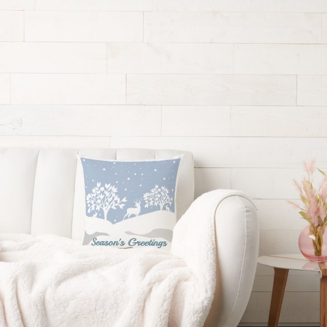 Winter Wonderland Season Greetings Dekorativ kudde (Soffa)
