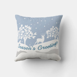 Winter Wonderland Season Greetings Dekorativ kudde