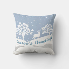 Winter Wonderland Season Greetings Dekorativ kudde