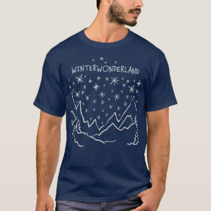 Winter Wonderland Skier Snowboarder T Shirt