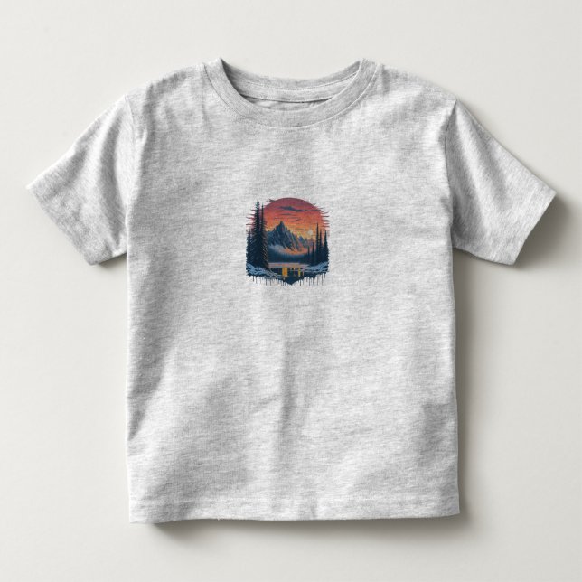 Winter Wonderland Småbarn T Shirt (Framsida)
