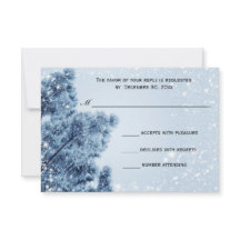 Winter Wonderland Snö och Gräs Bröllop Response