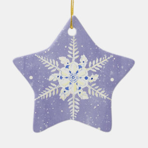 Winter Wonderland Snö Scene Gräs Träd Ornament