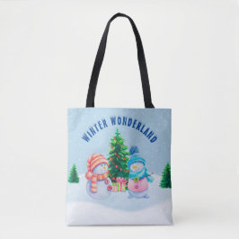 Winter Wonderland Snögubbe par Tote Tygkasse