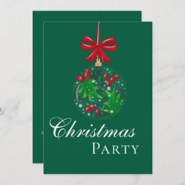 Winter Wonderland Snow Globe Christmas Party Inbjudningar