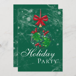 Winter Wonderland Snow Globe Holiday Party Inbjudningar