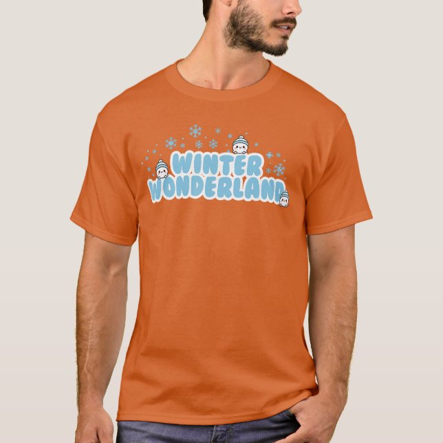 Winter Wonderland Snowball friends T Shirt (Framsida)