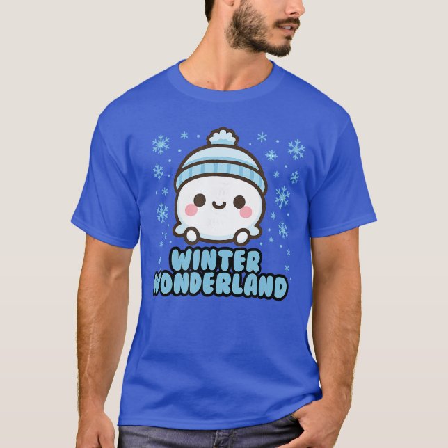 Winter Wonderland Snowball vintage T Shirt (Framsida)