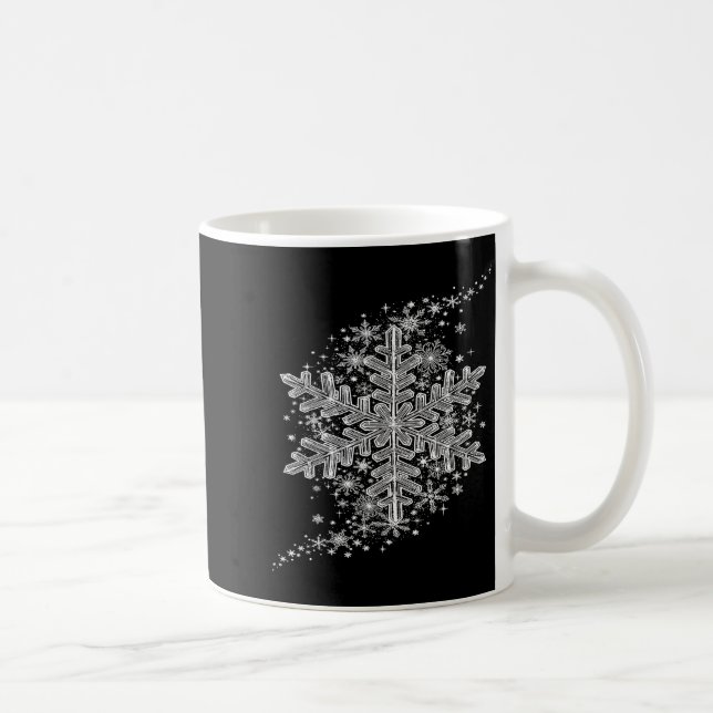 Winter Wonderland Snowflake Holiday Design For Men Kaffemugg (Höger)
