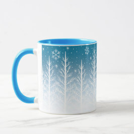 Winter Wonderland Snowflake-julkaffe Mugg