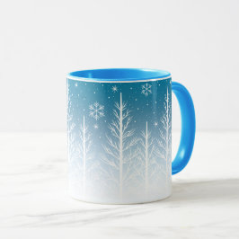 Winter Wonderland Snowflake-julkaffe Mugg