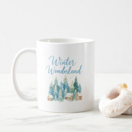 Winter Wonderland Snowy Village Mug   Kaffemugg