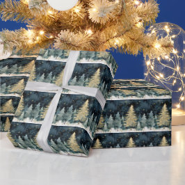 Winter Wonderland Sparkling Julgranar Presentpapper