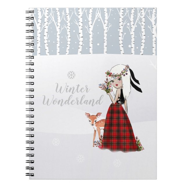 Winter Wonderland spiral Notebook Anteckningsbok (Framsidan)