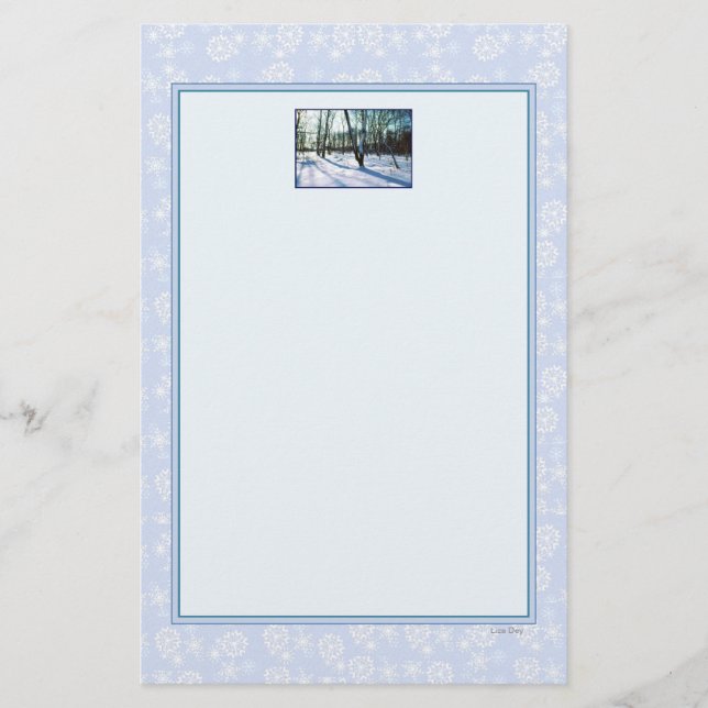 "Winter Wonderland" Stationery Brevpapper (Framsida)