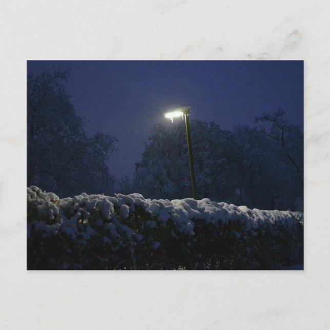 Winter wonderland street vykort (Framsida)