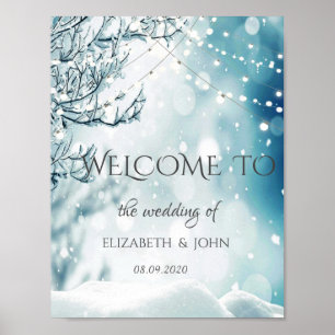 Winter Wonderland, String Ljus Bröllop Poster