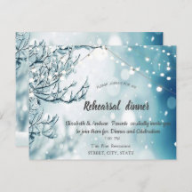 Winter Wonderland, String Ljus Rehearsal Dinner