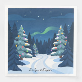 Winter Wonderland Style Christmas Party Napkin Pappersservett