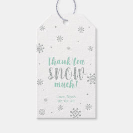 Winter wonderland Tack för att du har snö-favoritt Presentetikett