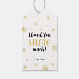 Winter wonderland Tack för att du har snö-favoritt Presentetikett