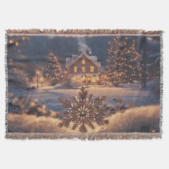 Winter Wonderland Throw Blanket Filt (Framsidan)