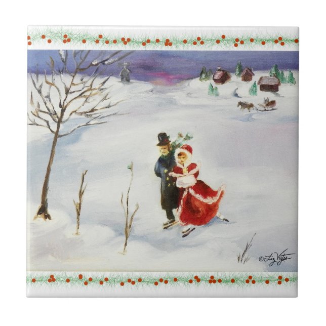 Winter Wonderland Tile Kakelplatta (Framsidan)