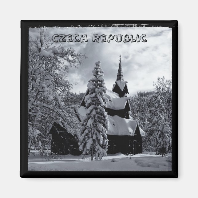 Winter Wonderland, Tjeckien (Fridge Magnet) Magnet (Framsidan)