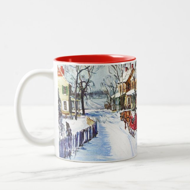 Winter Wonderland Två-Tonad Mugg (Vänster)