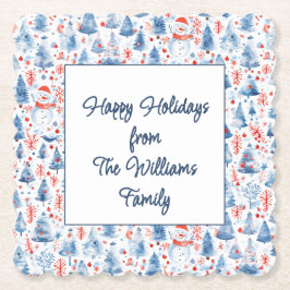 Winter Wonderland Underlägg Papper