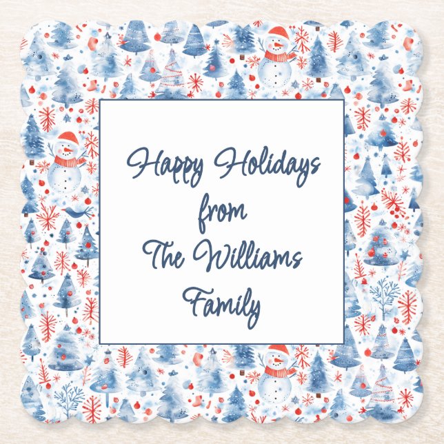 Winter Wonderland Underlägg Papper (Framsida)