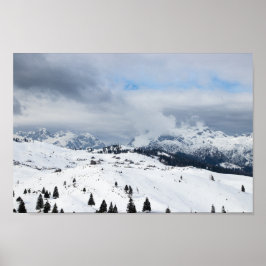 Winter wonderland vid Velika Planina, Slovenien Poster