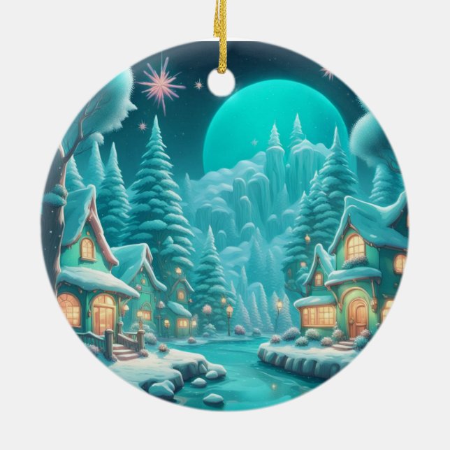 Winter Wonderland Village Ornament (Baksidan)