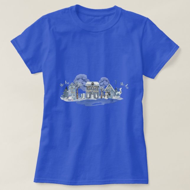 Winter Wonderland Village T Shirt (Design framsida)