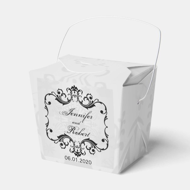 Winter Wonderland Wedor Favor Box Presentaskar (Framsidan Sidan)