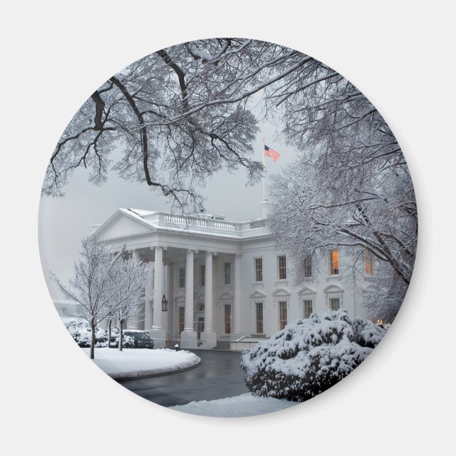 Winter Wonderland White House Magnet (Framsidan)