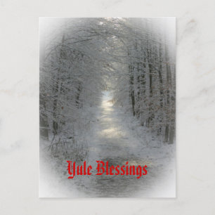 Winter Wonderland Yule/Solstice Helg Vykort