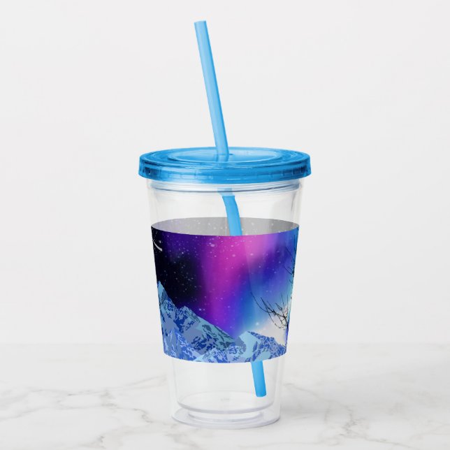 Winter Wonderlight Acrylic Tumbler Take Away Mugg (Vänster)
