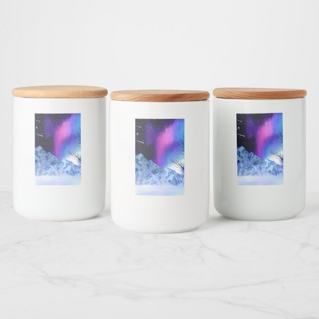 Winter Wonderlight Food Label Mat Etikett (Flaskor)