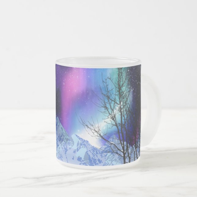 Winter Wonderlight Frosted Glass Coffee Mugg (Framsida höger)