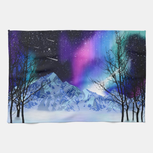 Winter Wonderlight Kitchen Towel Kökshandduk (Horisontell)