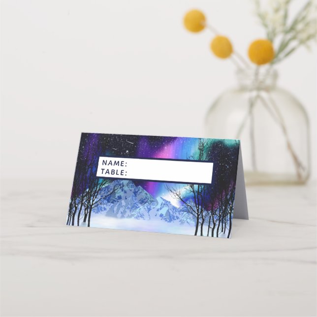 Winter Wonderlight Placeringskort (Framsida)