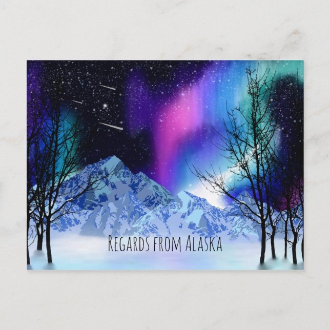 Winter Wonderlight Vykort (Framsida)