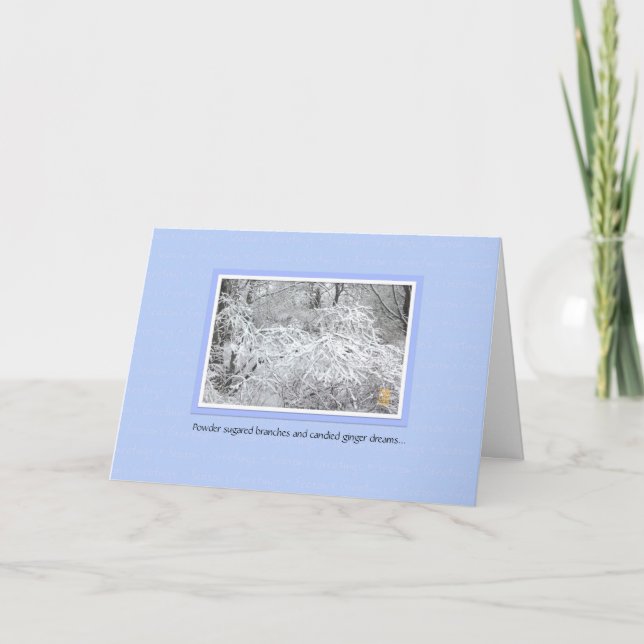 Winter Wonderment Season-Helgdag Greetings Card Helgkort (Framsida)